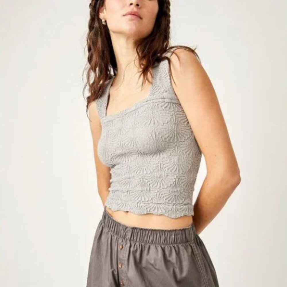 Free People Love Letter Cami Tank Evening Haze M/L
